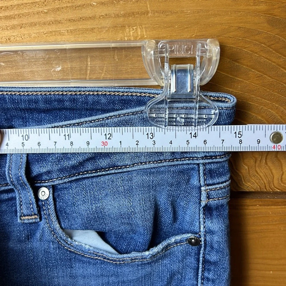 Paige‎ Womens jeans 28 Blue Verdugo Crop Stretch Distressed premium denim holes - Picture 2 of 11